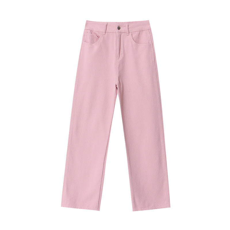 Damen High-Waist Jeans Weites Bein Eveloria
