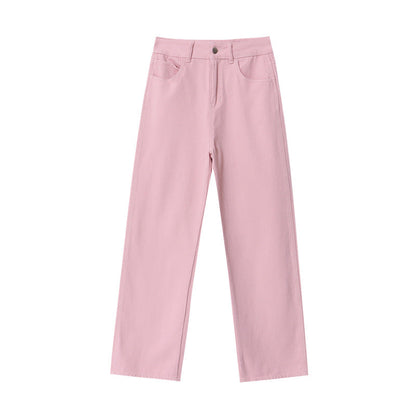 Damen High-Waist Jeans Weites Bein Eveloria