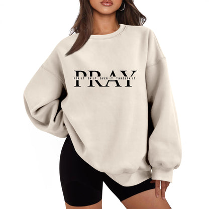 Damen Oversized Sweatshirt mit Aufdruck Eveloria