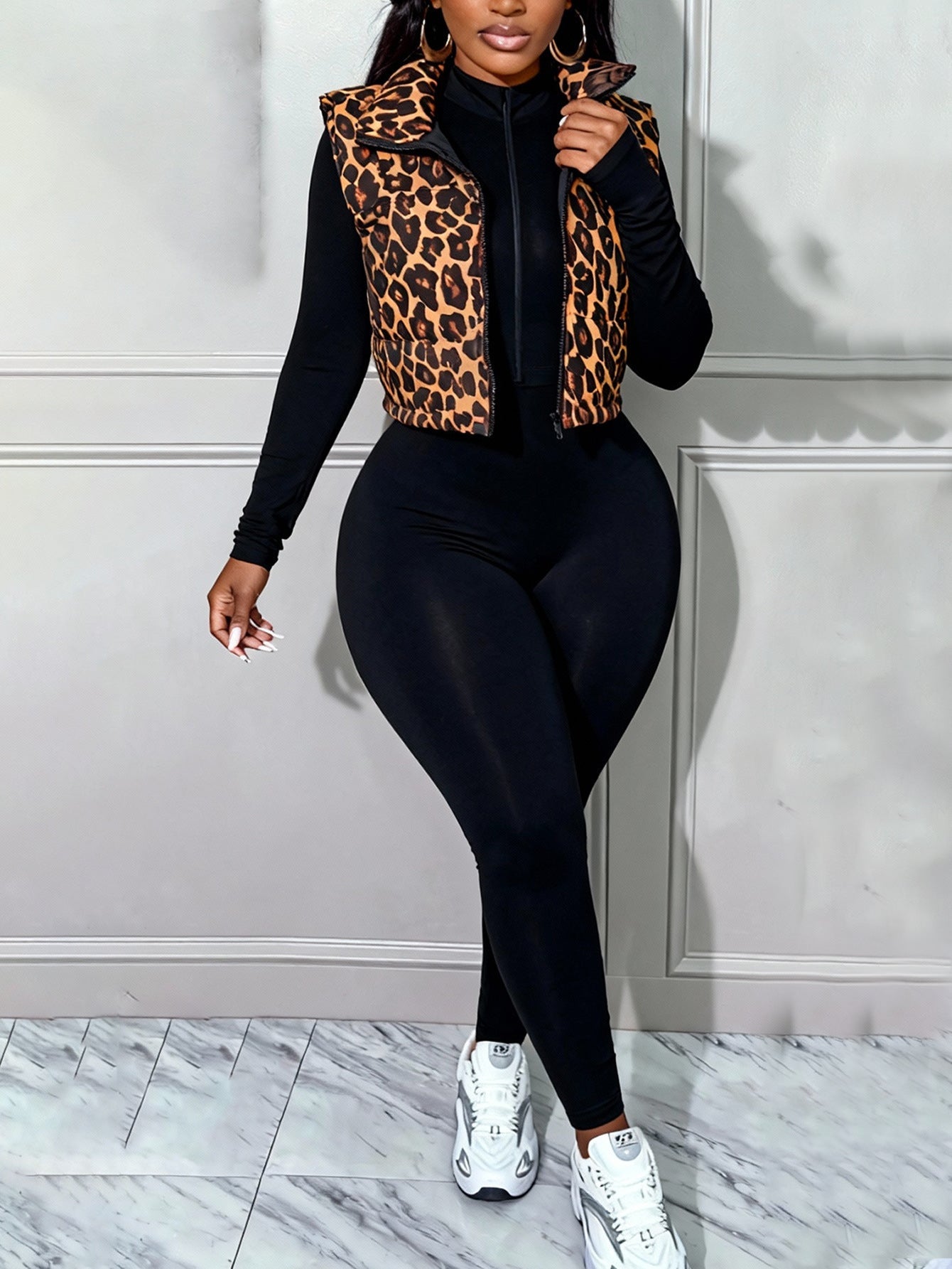 Damen Weste Leo-Design Eveloria