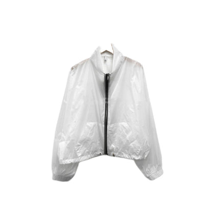 Damen Windjacke Transparent Reißverschluss Eveloria