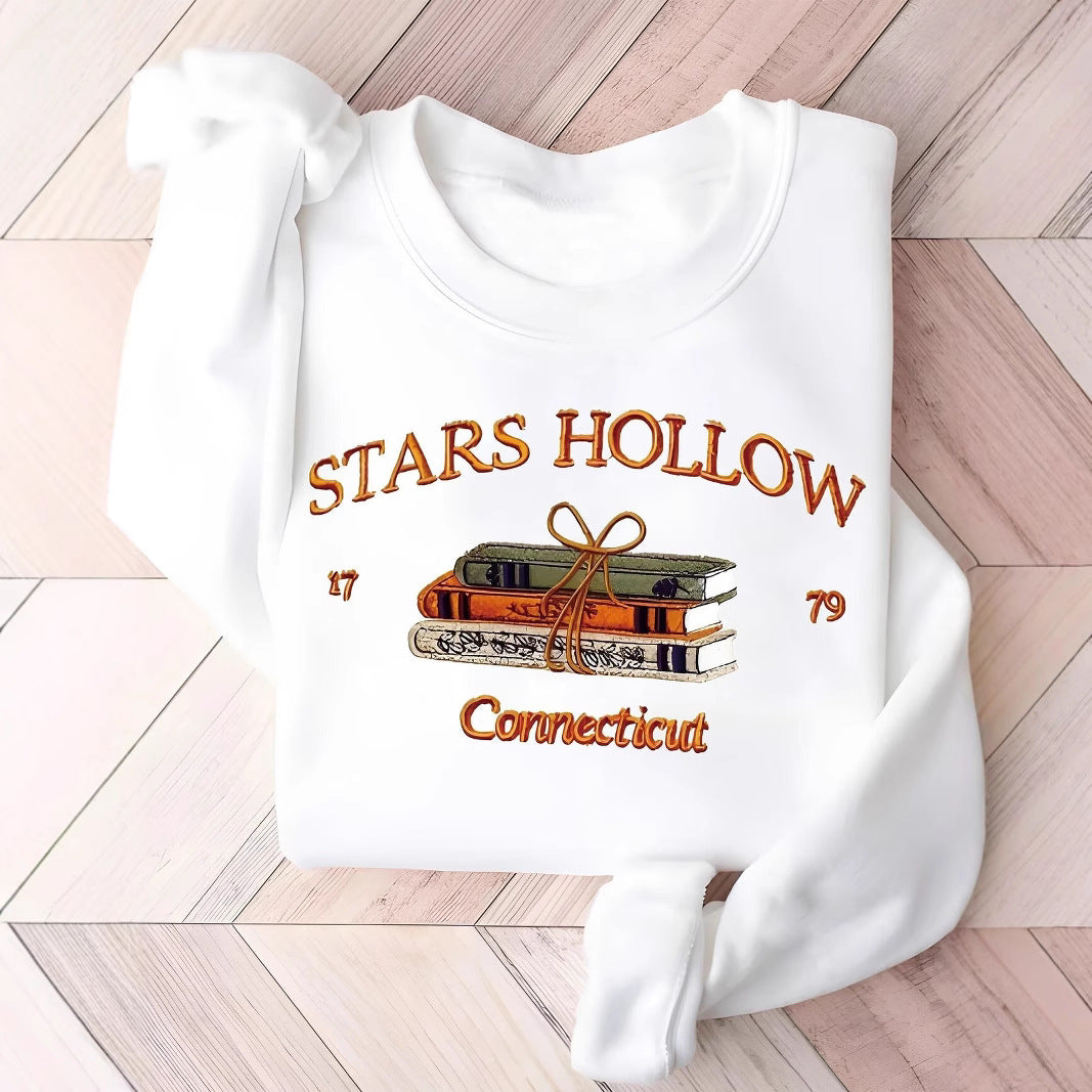 Damen Sweatshirt Stars Hollow Motiv Eveloria Grau