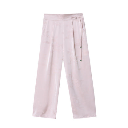 Damen Hochtaillierte Plissee-Hose Eveloria
