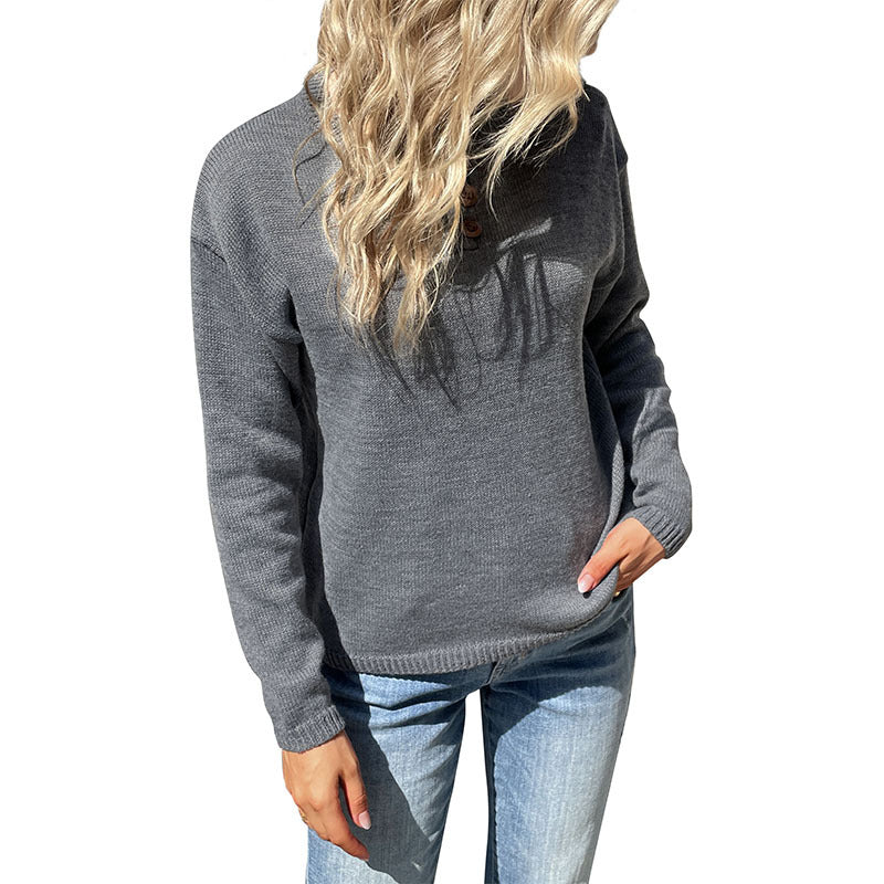 Damen Strickpullover Rundhalsausschnitt Bequem Eveloria