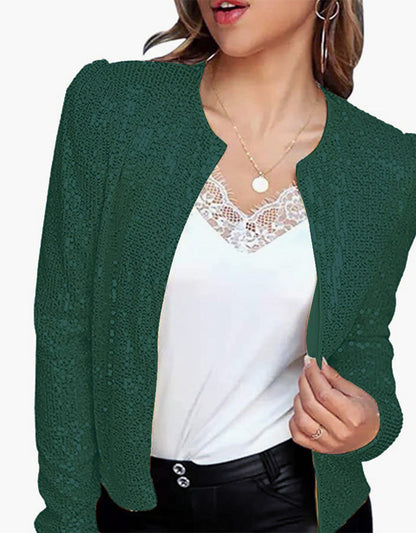 Damen Paillettenjacke Figurbetont Schimmernd Eveloria