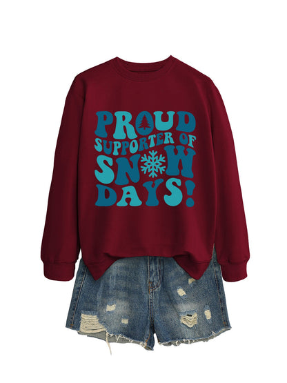 Damen Sweatshirt Kreativer Aufdruck Lässiger Schnitt Grau Eveloria