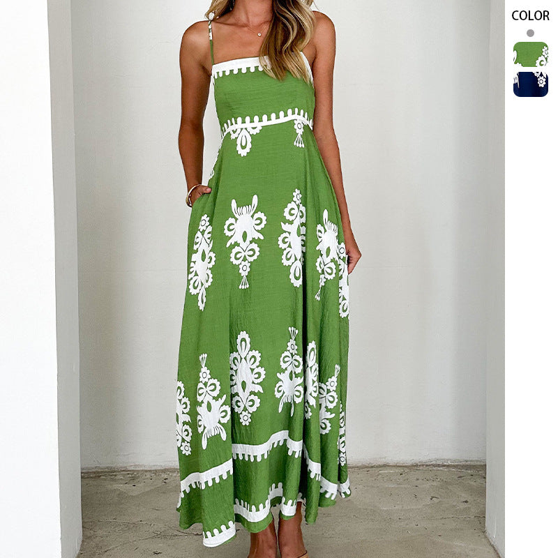 Damen Sommerkleid Elegante Stickerei Eveloria - Eveloria