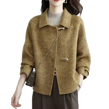Damen Strickjacke Kuschelig Mit Knöpfen Grau Eveloria