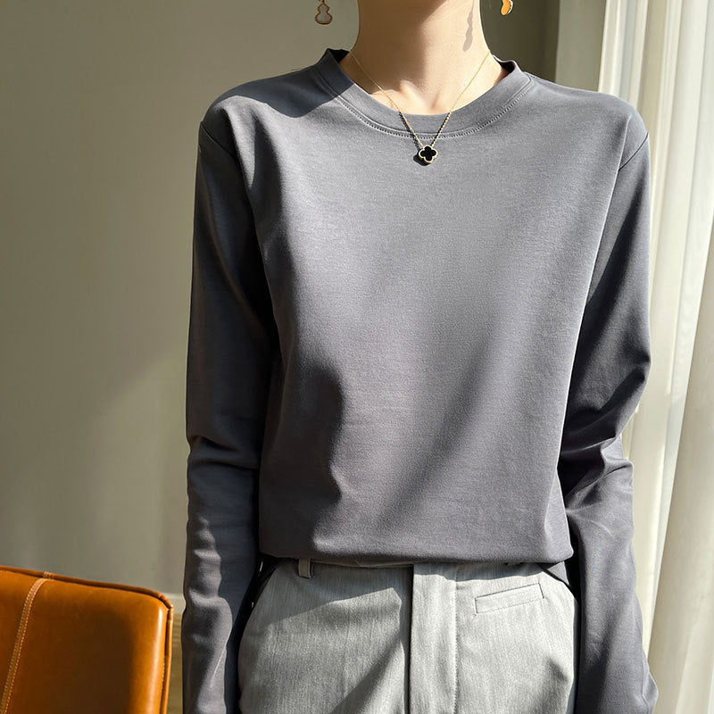 Damen Langarmshirt Rundhals Eveloria