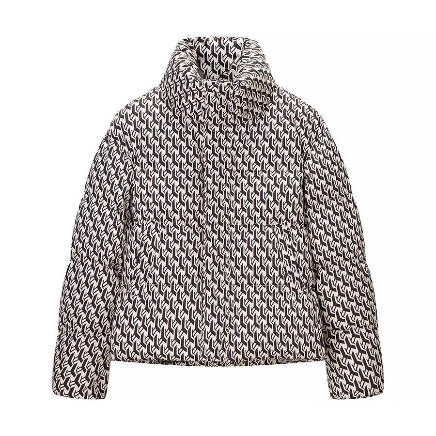 Damen Steppjacke Modernes Grafikdesign Eveloria