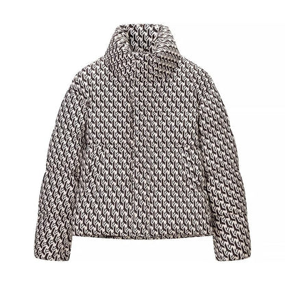 Damen Steppjacke Modernes Grafikdesign Eveloria