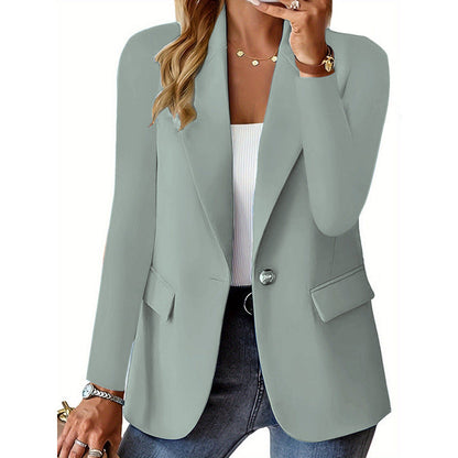 Damen Blazer Moderner Schnitt Elegante Knöpfe Eveloria