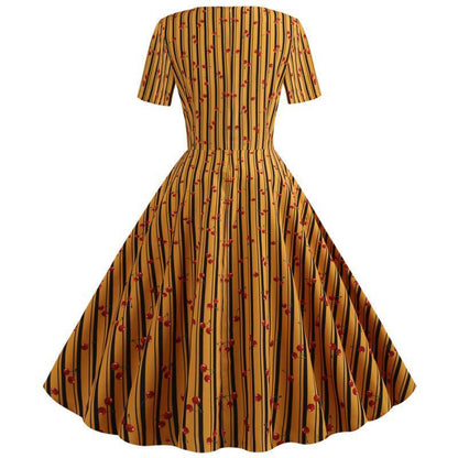 Damen Wickelkleid Floralmuster Asymmetrisch Eveloria
