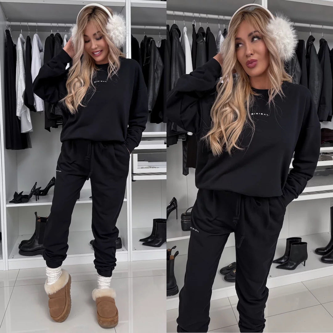 Damen Loungewear-Set Sweatshirt Jogginghosen Komfort
