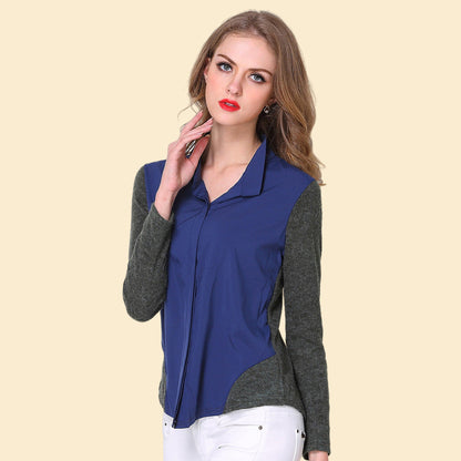 Damen Langarmshirt Sportlich mit Seitentaschen Eveloria