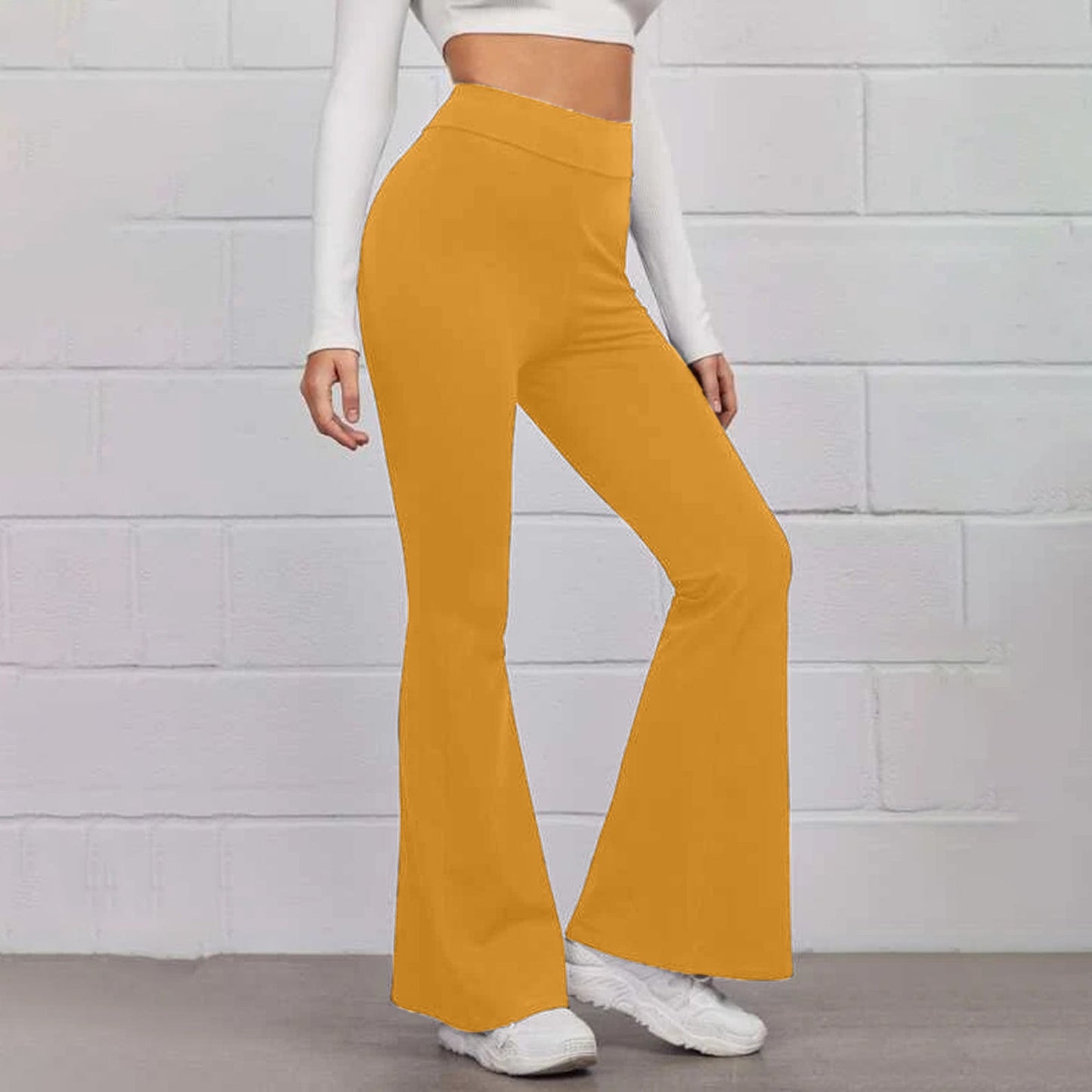 Damen Flared-Hosen Hochsitze Eveloria