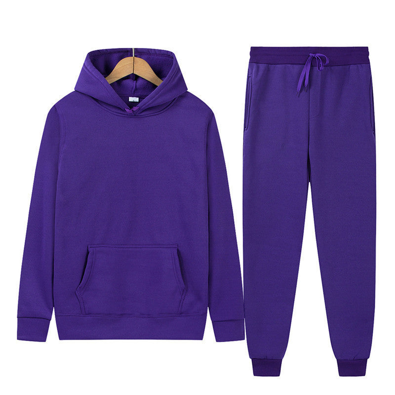 Damen Kapuzenpullover Jogginghose Set Baumwollmix Eveloria