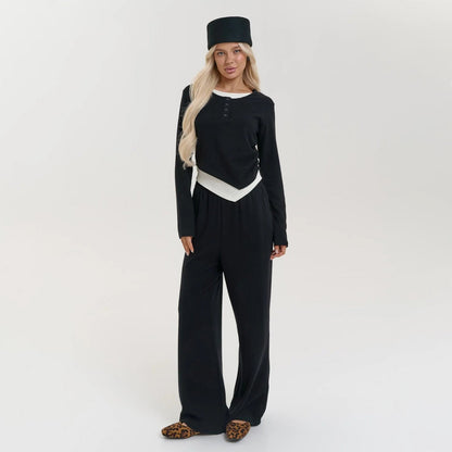 Damen Lounge-Set Eveloria Baumwolle Bequem