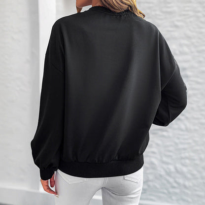 Damen Sweatshirt mit goldenen Herzchen-Print Eveloria