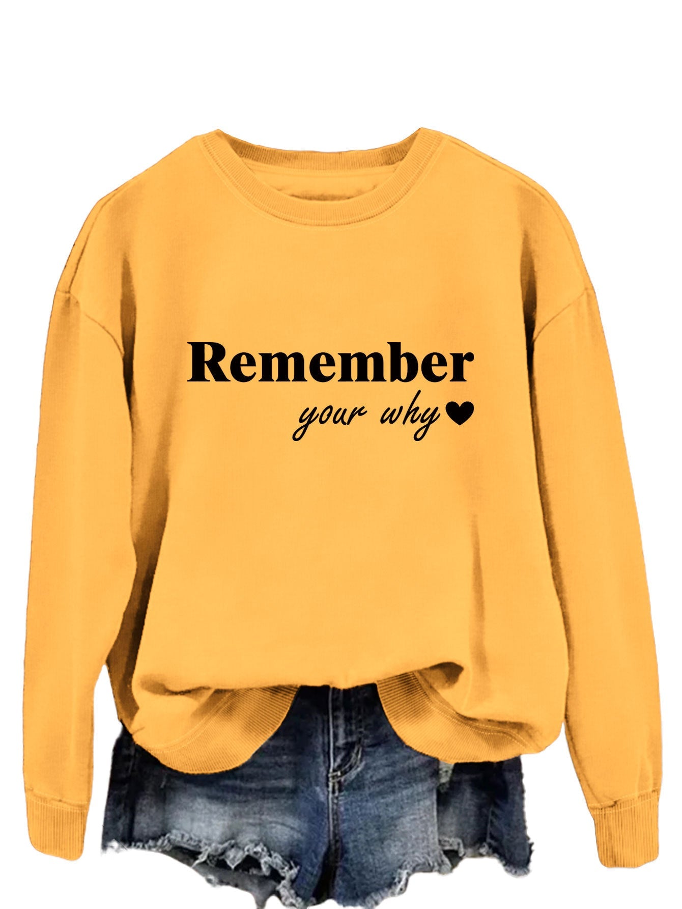 Damen Sweatshirt Lässig Motiv-Aufdruck Grau Eveloria