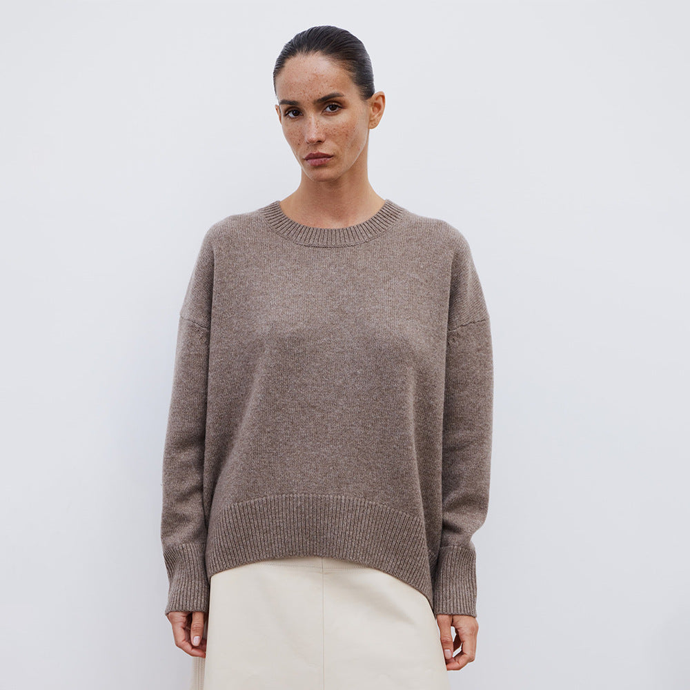 Damen Strickpullover Komfortabel Lässig Eveloria