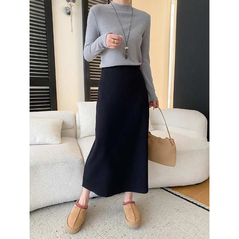 Damen Langarmshirt Feinripp Lässig