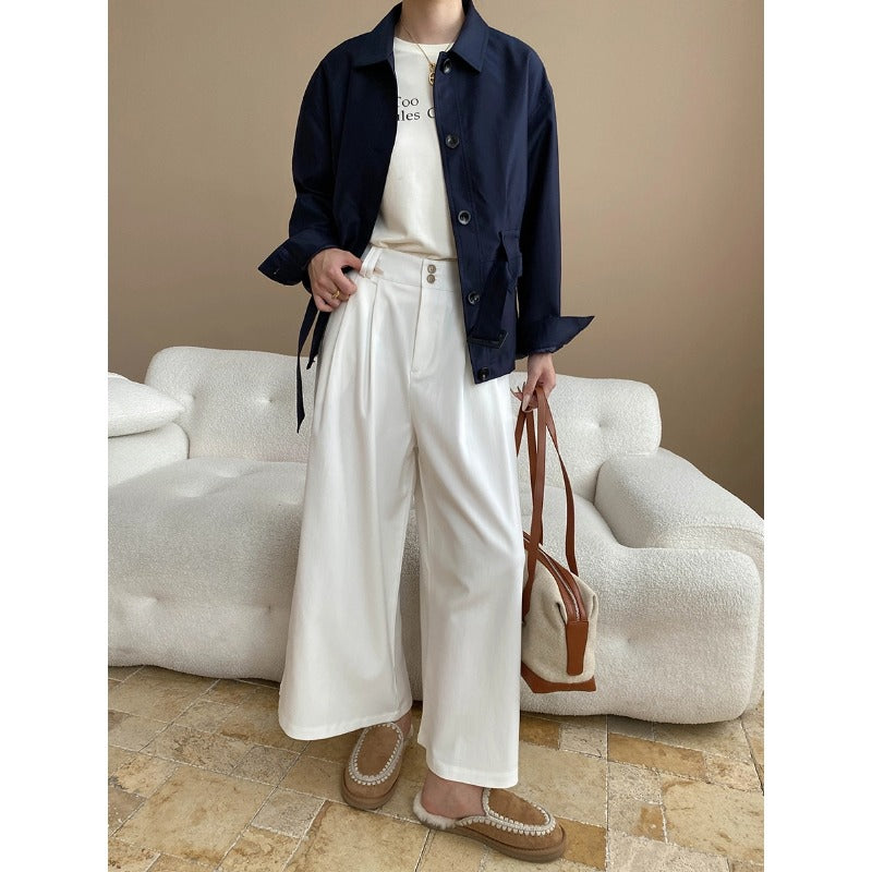 Damen Utility-Jacke Lässig Oliv Grün
