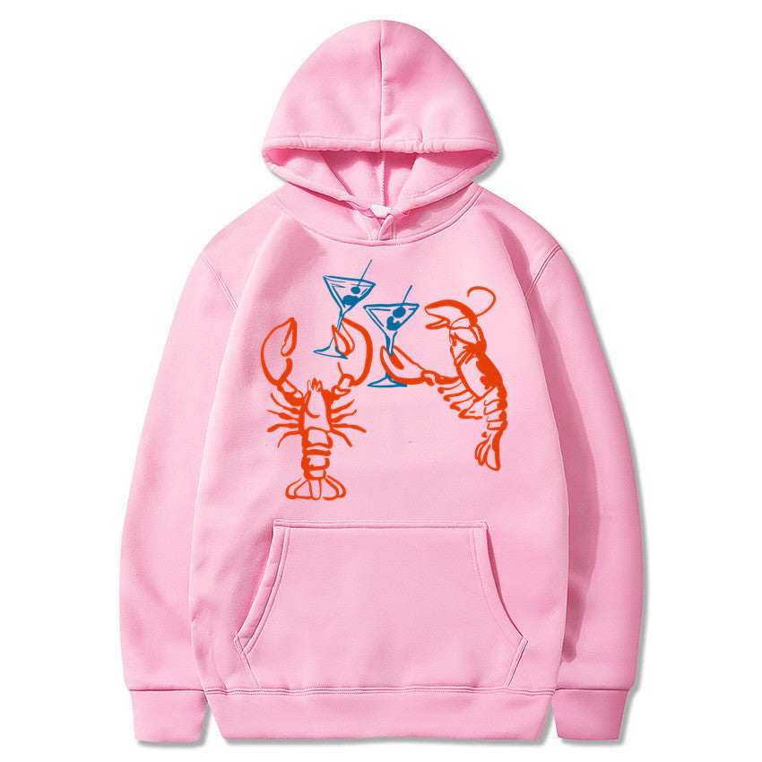 Damen Kapuzenpullover Hummer Motiv Eveloria