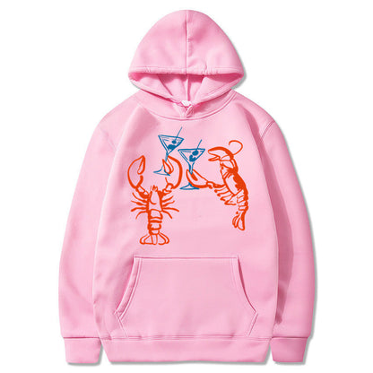 Damen Kapuzenpullover Hummer Motiv Eveloria