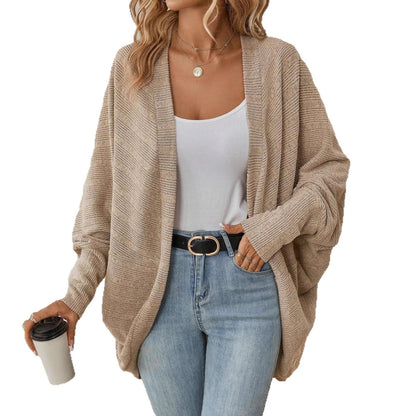 Damen Strickjacke Lässig mit Kurzärmeln locker Eveloria