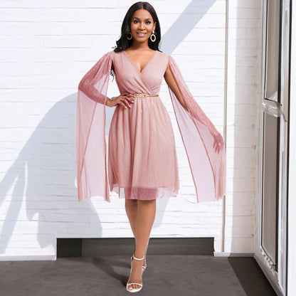 Damen Abendkleid Voluminöse Ärmel Elegante Taillierung Eveloria