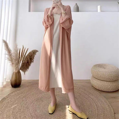 Damen Maxikleid Leichtes Kimono-Overlay Eveloria