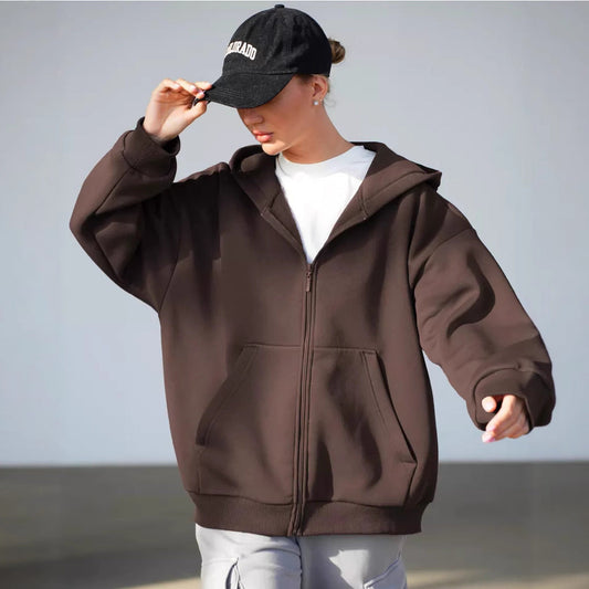 Damen Hoodie Lässiger Schnitt Große Taschen Eveloria - Eveloria