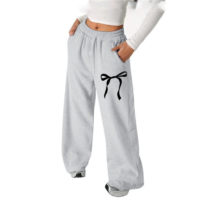 Damen Freizeithose Schleifenmuster Bequem