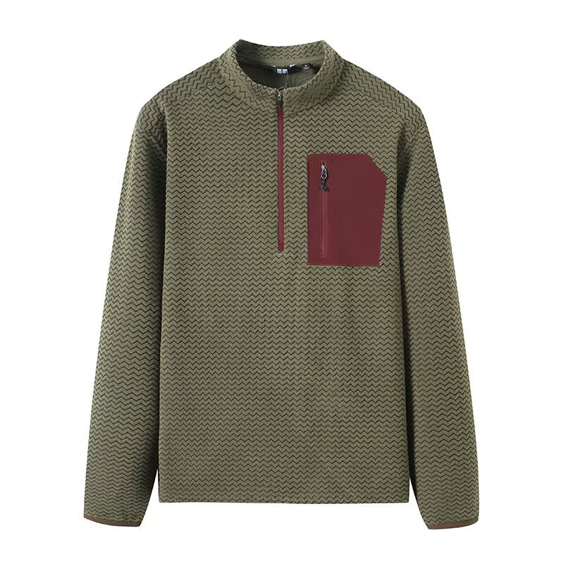 Damen Pullover Hochkragen Reißverschluss