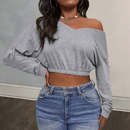 Damen Crop- Schulterfrei Tailliert Rosa - Eveloria