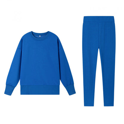 Damen Sportset Sweatshirt und Leggings locker und enganliegend