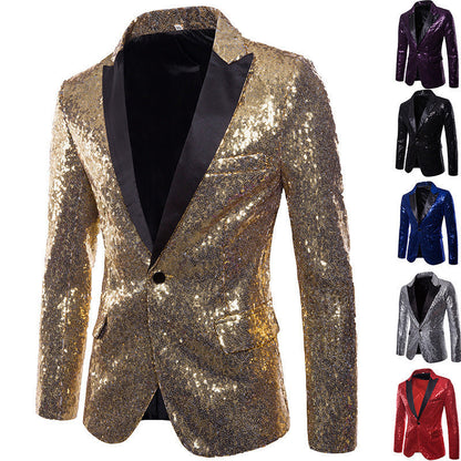 Herren Blazer mit Pailletten Formal Eveloria - Eveloria