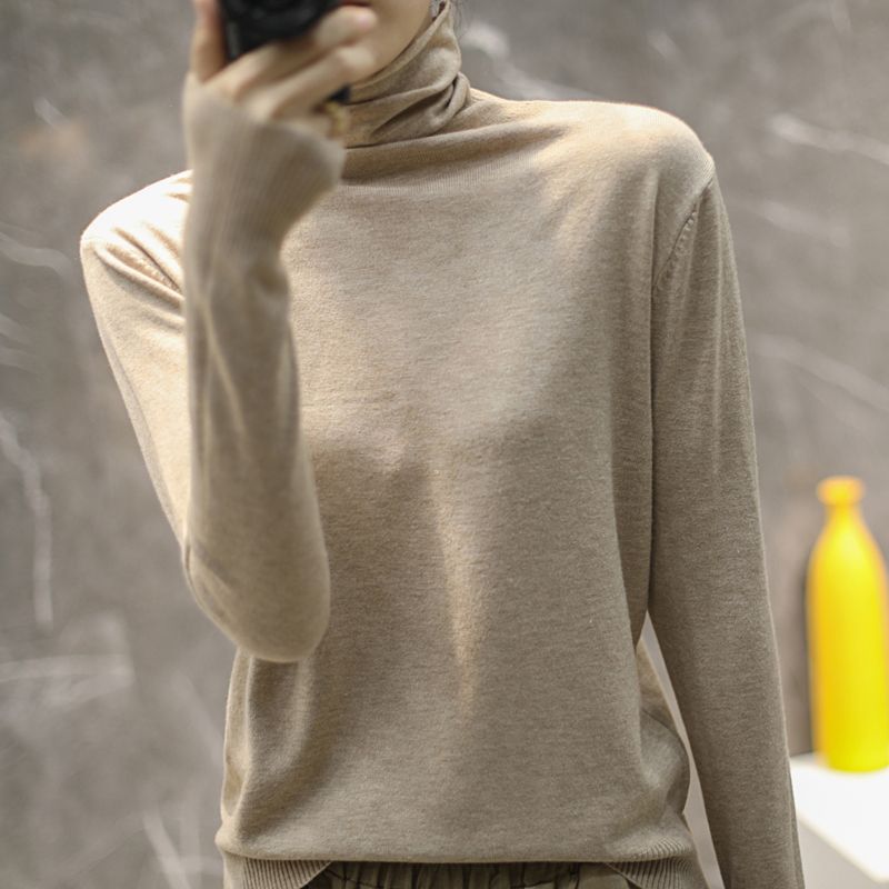 Damen Rollkragenpullover Hochwertig Eveloria