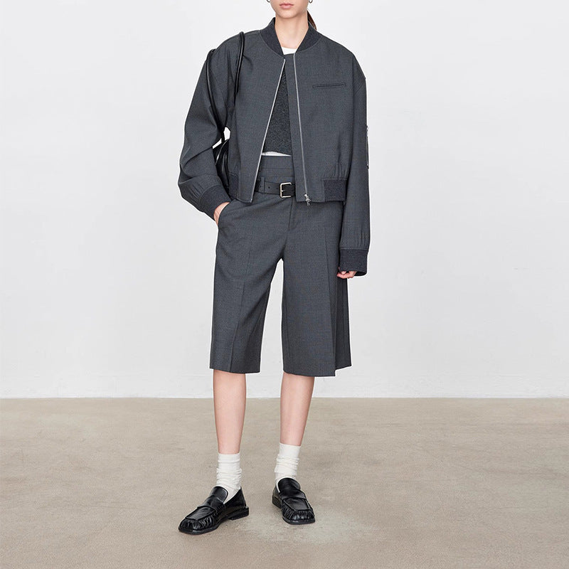 Damen Kurzjacke Weites Design Lässig Eveloria