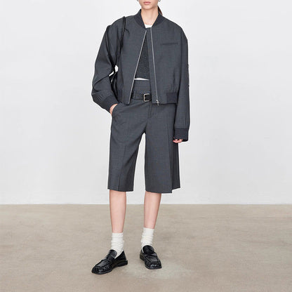 Damen Kurzjacke Weites Design Lässig Eveloria