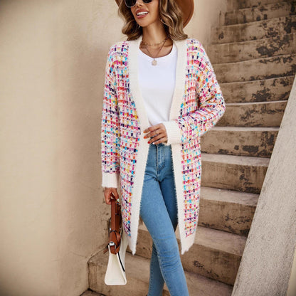 Damen Strickcardigan Modernes Kunstdesign Eveloria
