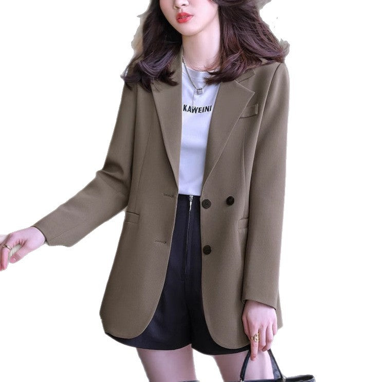 Damen Blazer Klassischer Schnitt Doppelter Knopfleiste Eveloria