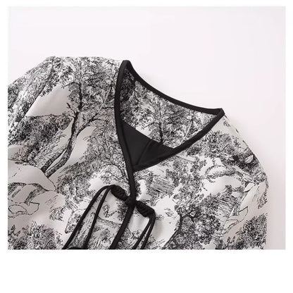 Damen Blazerjacke Quilted Landhausdruck Eveloria