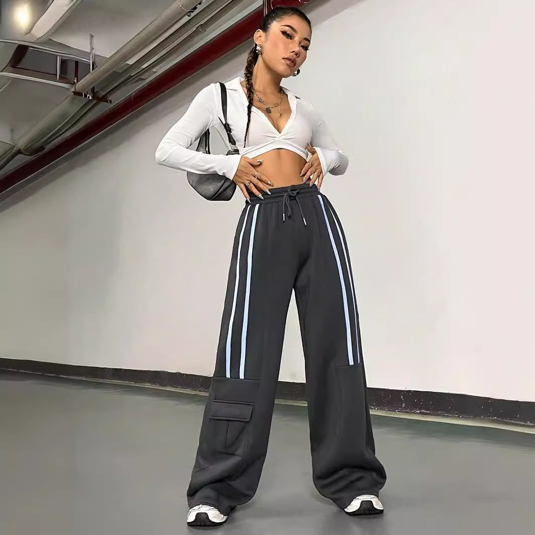 Damen Sporthose Urban Streetwear Elastischer Bund