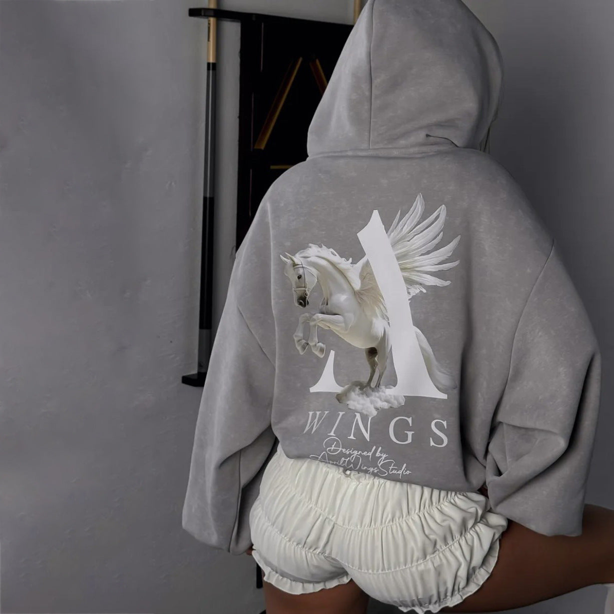 Damen Hoodie Urban Style Grafikdesign Eveloria