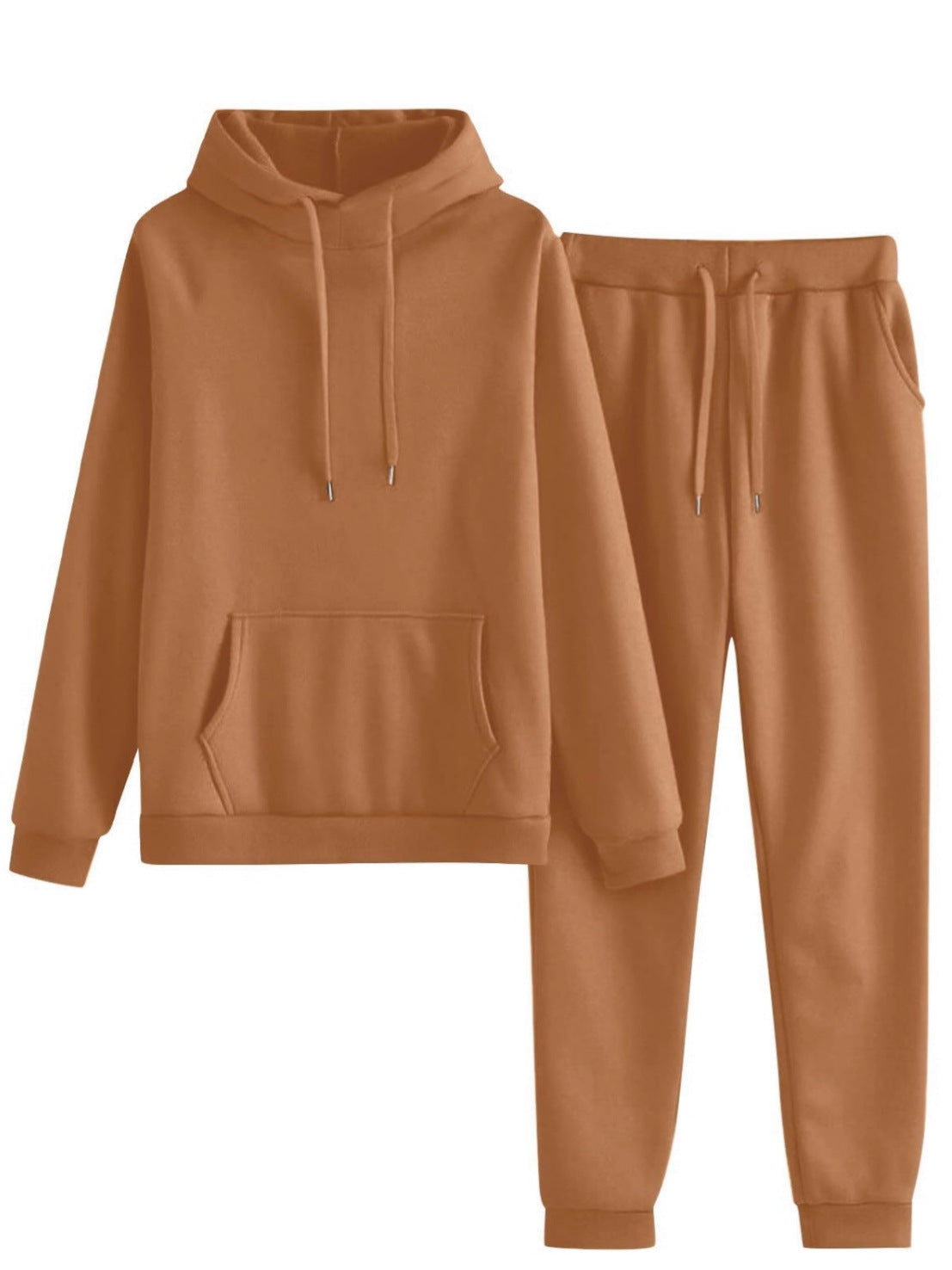 Damen Hoodie Jogginghose Set Lässig Mit Taschen Eveloria