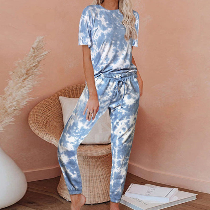 Damen Freizeit-Set Batikdesign Elastisch