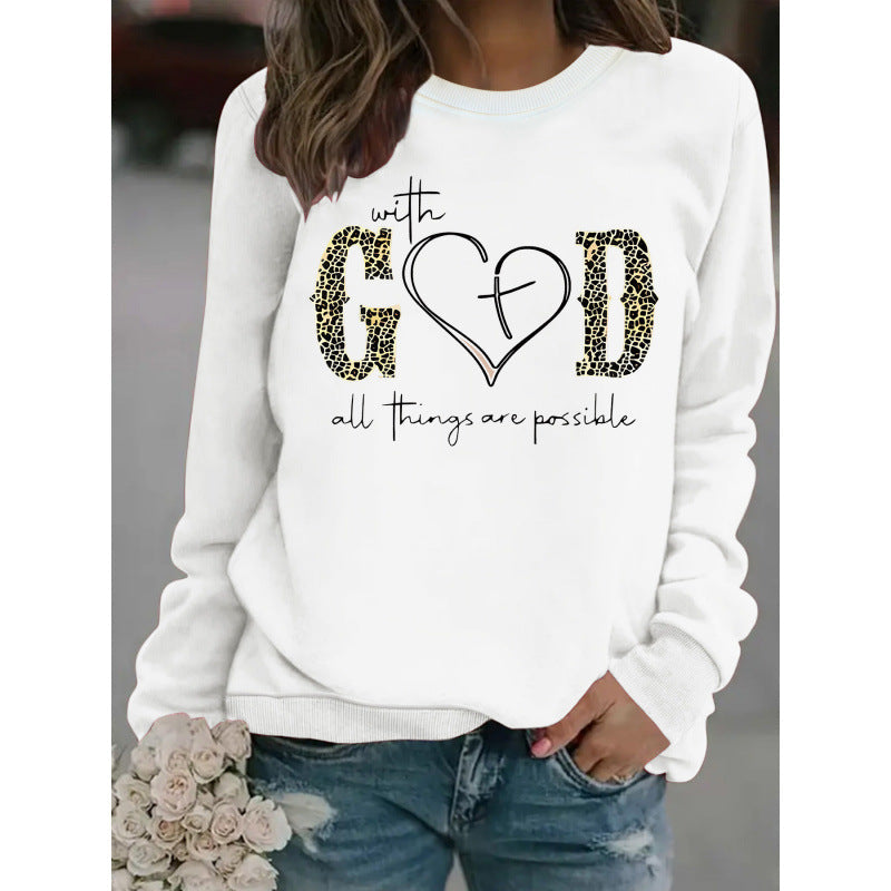 Damen Sweatshirt Kreatives Modedesign Motivierend Grau