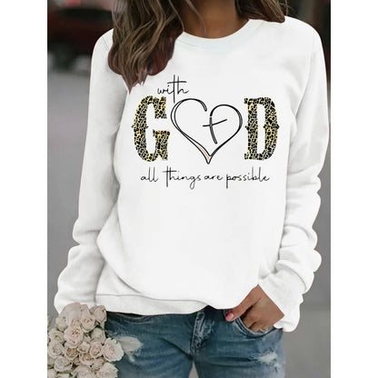 Damen Sweatshirt Kreatives Modedesign Motivierend Grau
